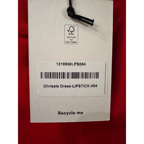 REFORMATION Chrissie Dress Lipstick size 4 (New with Tags) - Picture 8 of 12